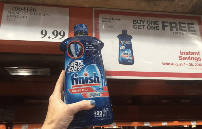 Costco: HUGE Bottles of Finish Jet-Dry Plus Dishwasher Rinse Aid
